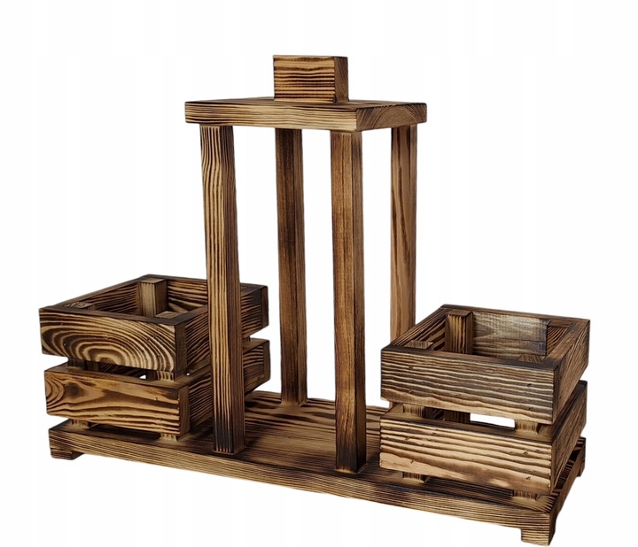 lampion z osłonkami na doniczkę opalony