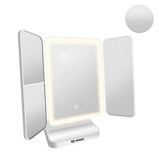 LUSTERKO DO MAKIJAŻU Z OŚWIETLENIEM LED PODŚWIETLANE POWIĘKSZAJĄCE PREMIUM