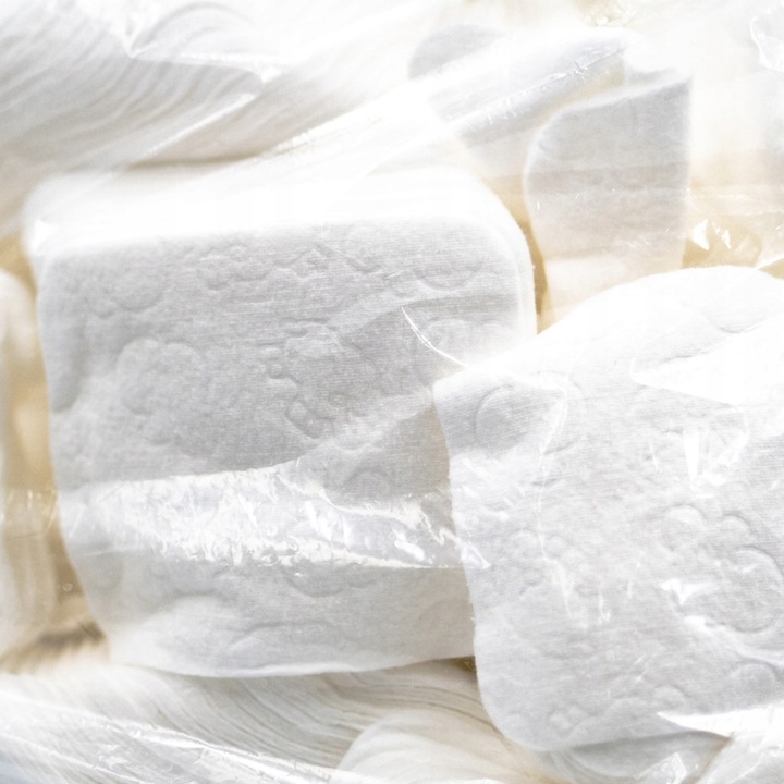 WACIKI KOSMETYCZNE PROSTOKĄTNE 11,5 CM X 9,5 CM BEZPYŁOWE BAWEŁNIANE