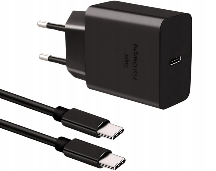Szybka ładowarka PD 45W do Samsung itp z kablem USB-C 2m Szybkie ładowanie