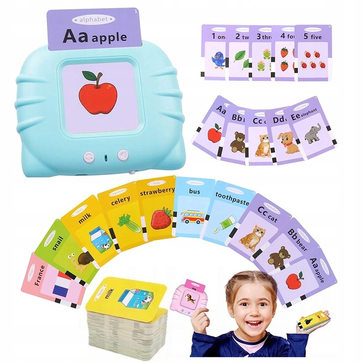 CZYTNIK KART ANGIELSKIEGO ZABAWKA DO WCZESNEJ NAUKI JĘZYKA 510 SŁÓWEK XXXL