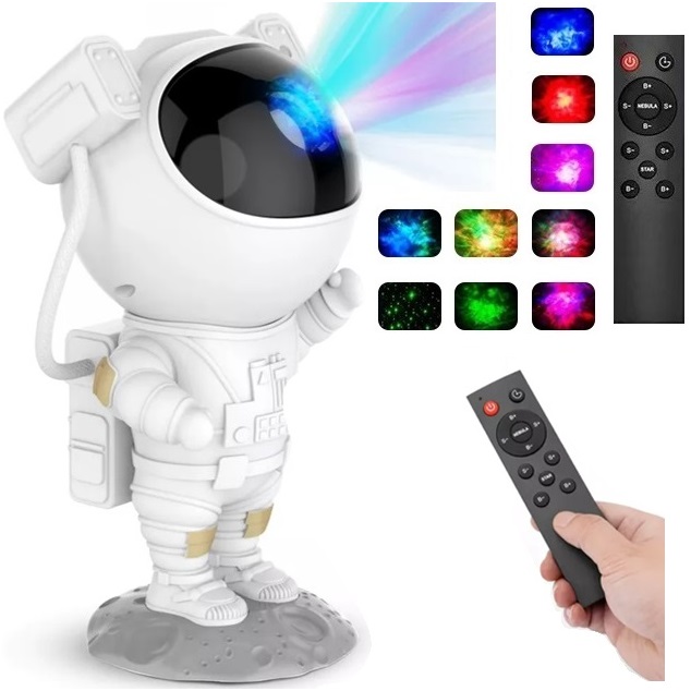 PROJEKTOR GWIAZD ASTRONAUTA RZUTNIK LED LAMPKA NOCNA DLA DZIECI