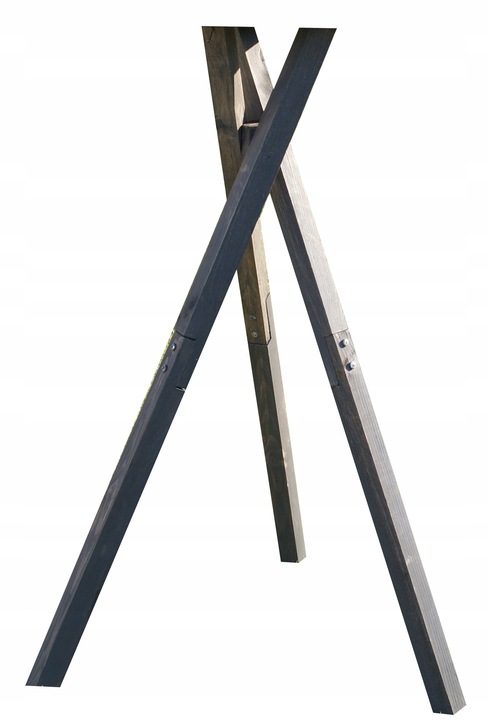 Duży Karmnik dla ptaków do stojaka drewno z wsypem KW62 antracyt-tik