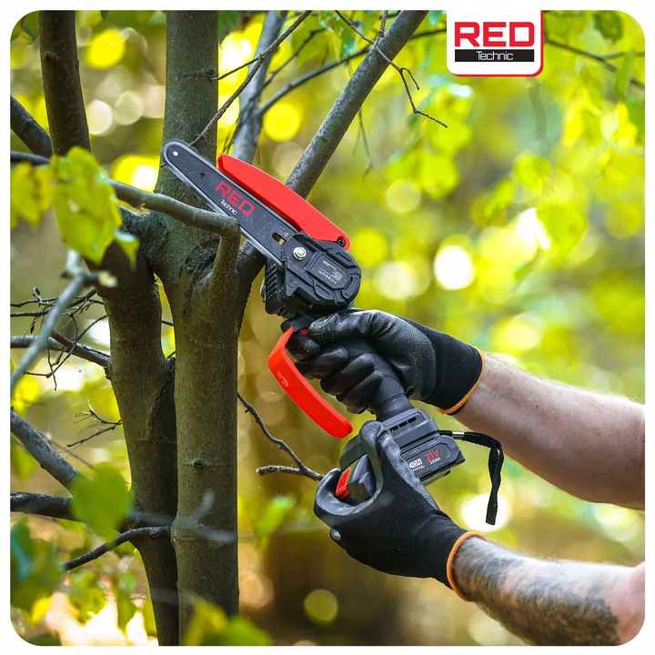 PIŁA ŁAŃCUCHOWA AKUMULATOROWA GAŁĘZIÓWKA MINI PILARKA 2x AKU + 4x