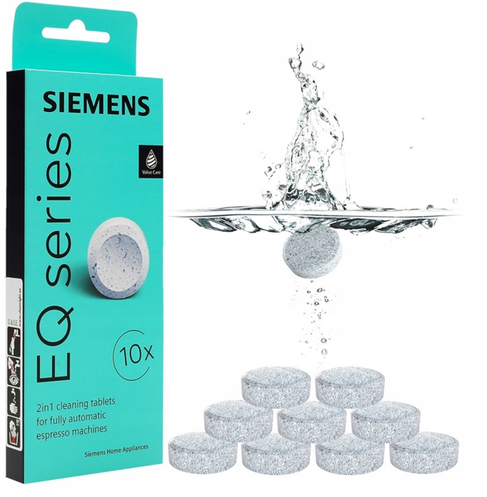 TABLETKI CZYSZCZĄCE SIEMENS do ekspresu EQ.3 EQ.6 plus s100 s300 s500