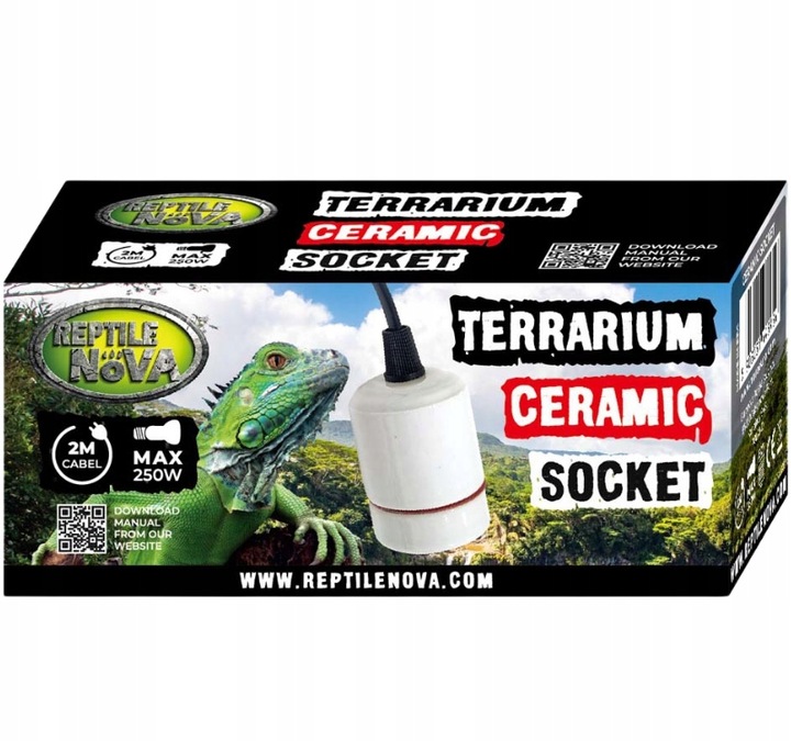 REPTILE NOVA Oprawka Ceramiczna do żarówki grzewczej lampa do
