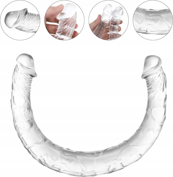 Dildo Podwójne Penis Sex BDSM Dildo Analne Gadżety Erotyczne Dla Par 32 CM