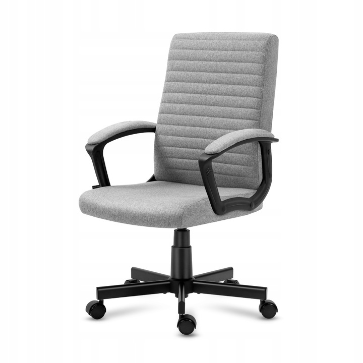 Fotel biurowy ergonomiczny MARK ADLER szary obrotowy regulowany do