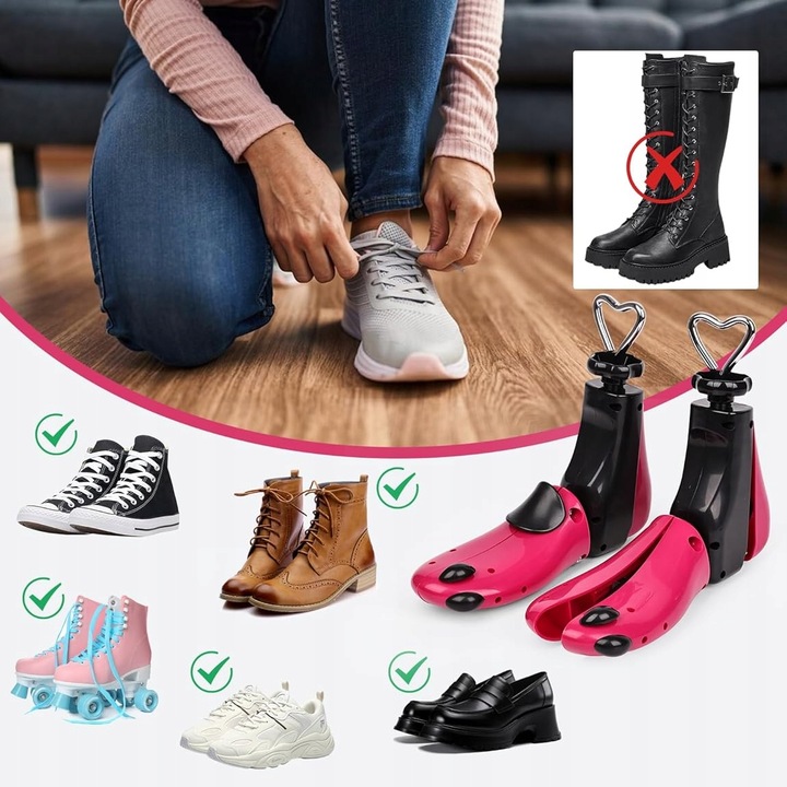 PRAWIDŁO DO ROZCIĄGANIA ROZSZERZANIA BUTÓW NAPINACZ OBUWIA KOPYTO