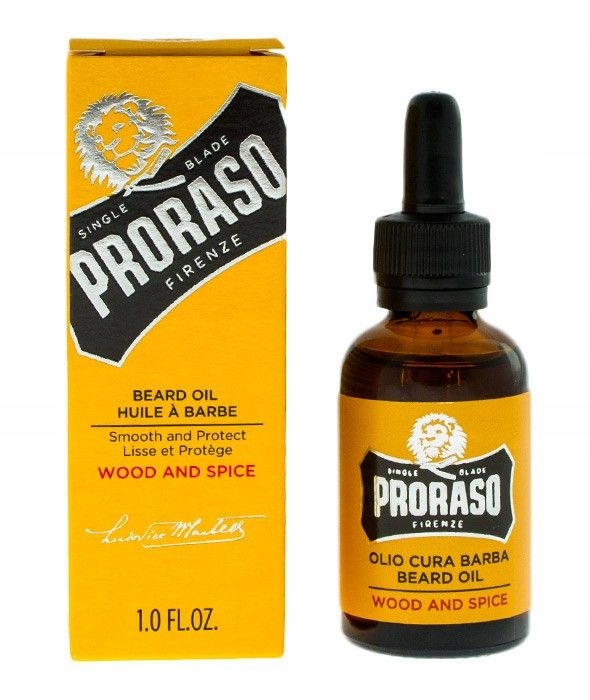 PRORASO SINGLE Wood And Spice Olejek Dla Mężczyzn Do Pielęgnacji Brody