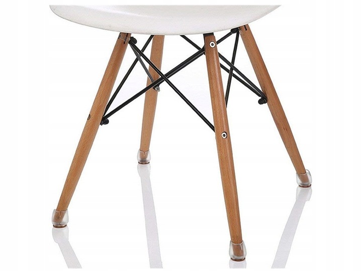 NAKŁADKI OCHRONNE NA NOGI KRZESŁA MEBLI SILIKONOWE FILC 17-21 mm 16