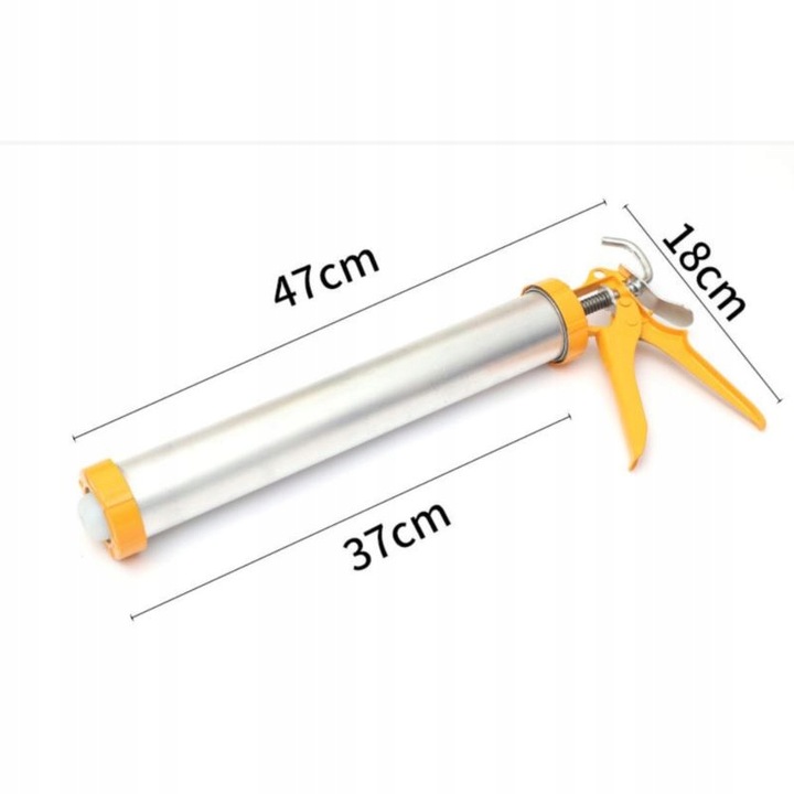 Wyciskacz pistolet do silikonu akrylu mas 380ml - 600ml (kiełbasa)