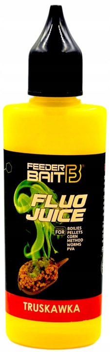 Zestaw 4x FLUO JUICE Feeder Bait DIP DOPALACZ BOOSTER Method Feeder