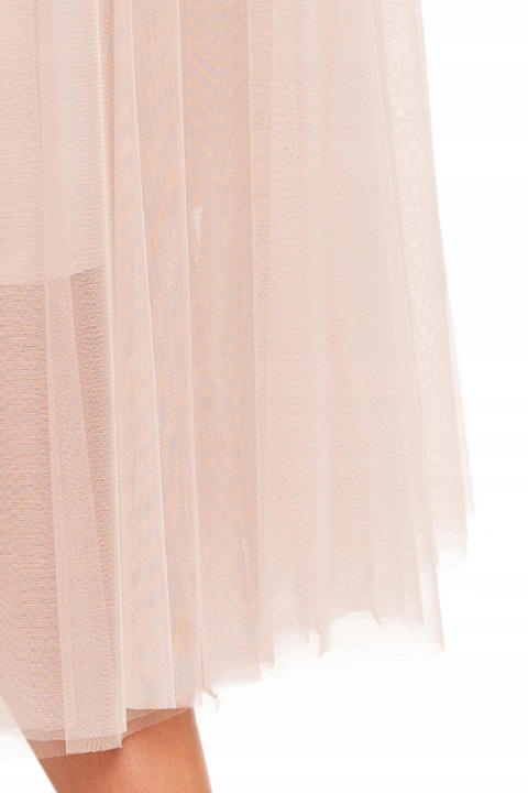 Spódnica Damska Tiulowa Midi Dwuwarstwowa Zwiewna Wygodna S/M MORAJ