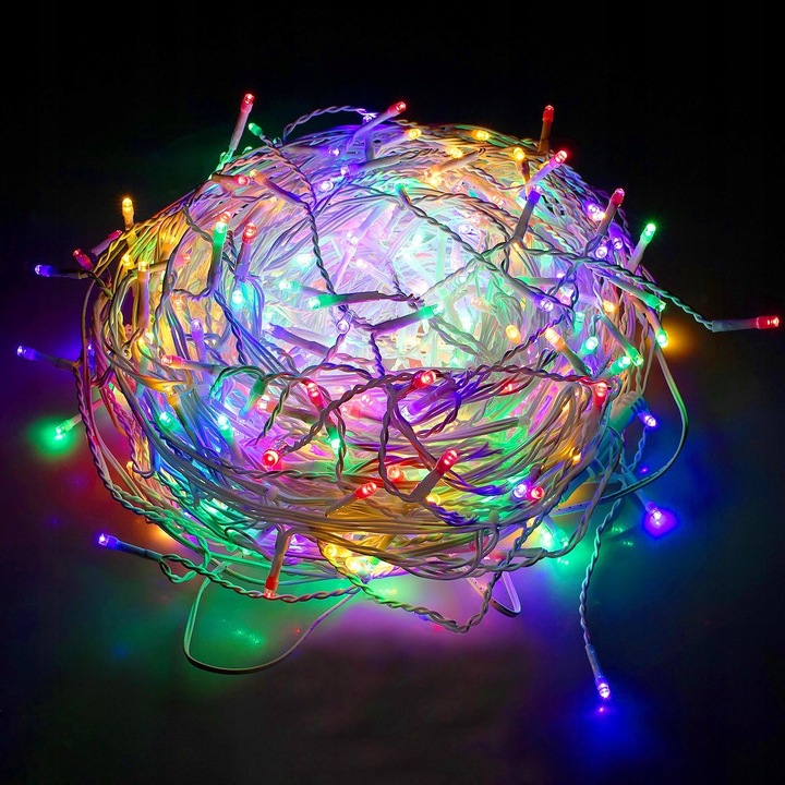 KURTYNA 500led SOPLE LAMPKI ZEWNĘTRZNE +FLASH MULTIKOLOR OŚWIETLENIE 22,5M