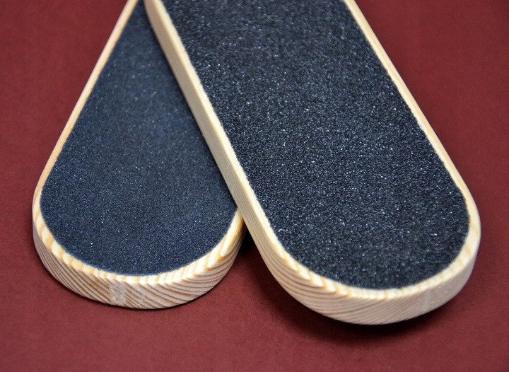 Peggy Sage Tarka do stop pięt drewniana dwustronna profesjonalna pedicure