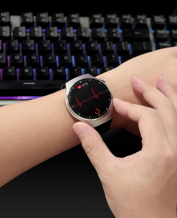 SMARTWATCH ZEGAREK MĘSKI Z EKG POMIAR CUKRU PULS CIŚNIENIE ROZMOWY MENU PL