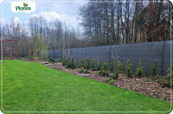 SIATKA CIENIUJĄCA NA PŁOT OGRODZENIE 1,2x25m MASKUJĄCA MATA OSŁONA 90%