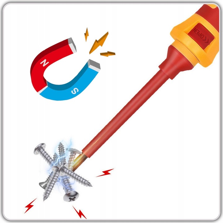 Wkrętaki śrubokręty elektrotechniczne izolowane VDE 1000V CLICK 13cz