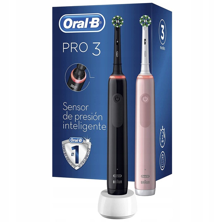 SZCZOTECZKA DO ZĘBÓW ORAL-B PRO 3 3900N DWUPAK