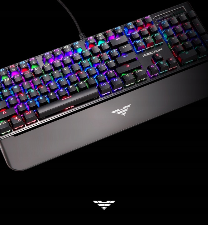 Klawiatura gamingowa mechaniczna RGB USB PREYON
