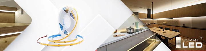 Taśma LED listwa COB 12V 3M Linia NEON Neutralny + zasilacz wtyk 30W