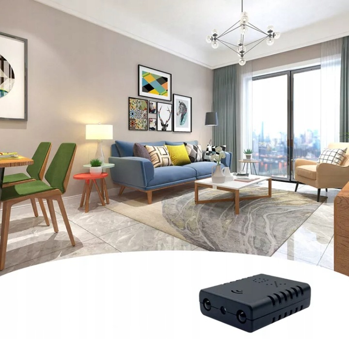 KAMERA IP WIFI Kamera szerokokątna HD WIFI mini Z czytnikiem kart