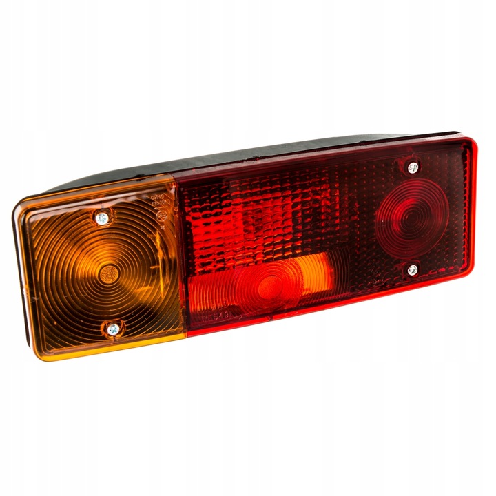 KOMPLET LAMP ODBLASKI PRZYCZEPY D-47 D-50 ŻARÓWKI