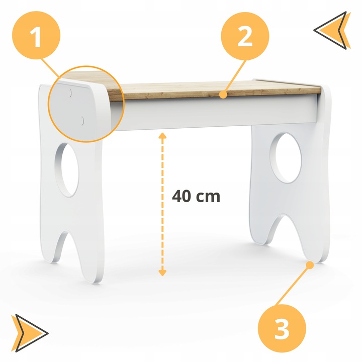 Stolik i krzesełko z szufladą Różne kolory