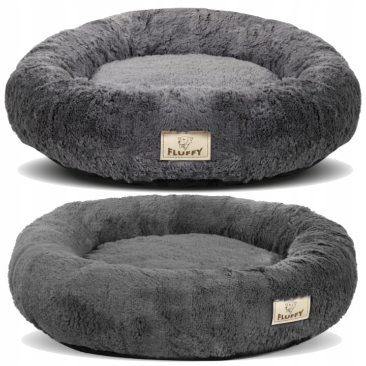 Legowisko dla Psa Kota Chmurka Shaggy Posłanie Zdejmowany Pokrowiec 80 cm