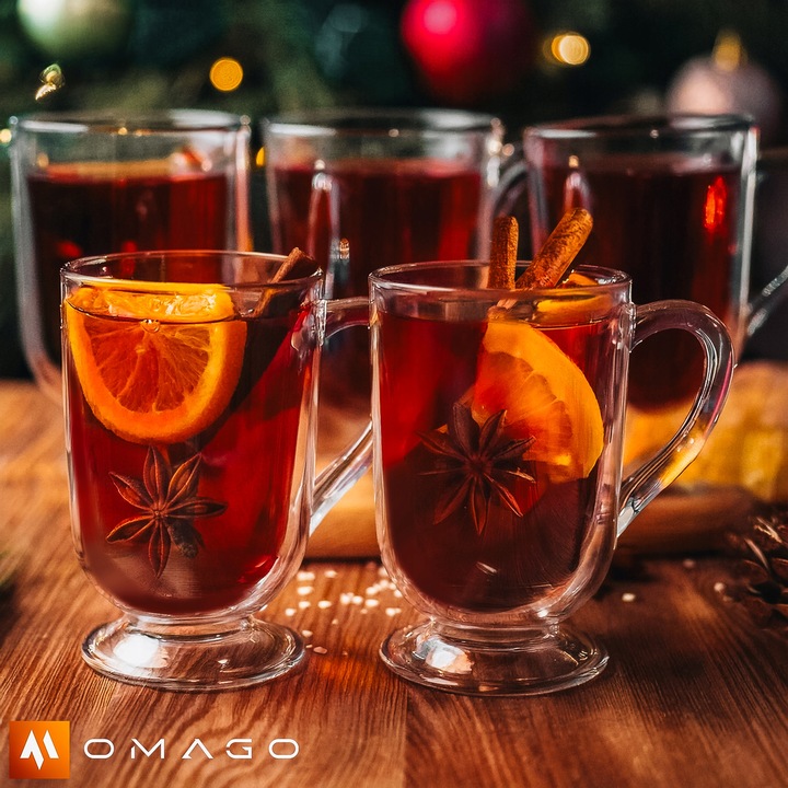 6x SZKLANKI DO KAWY LATTE HERBATY 300ml SZKLANKA KOMPLET Z UCHEM