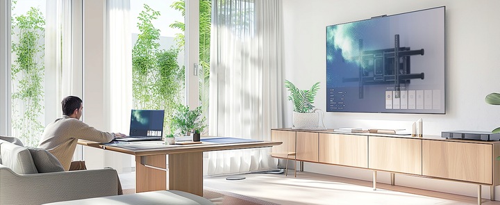 Extra Mocny Obrotowy Uchwyt do Telewizora Wieszak TV 32-90 cali Uniwersalny