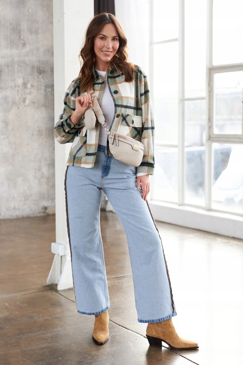 Damska saszetka pojemna nerka odpinany pasek torebka crossbody miejska