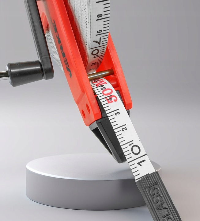 MIARA TAŚMA MIERNICZA METRÓWKA TAŚMOWA ZWIJANA MIARKA Z UCHWYTEM