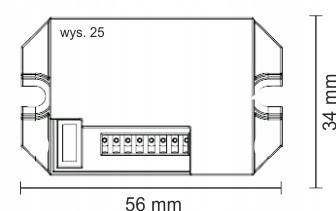 MINI CZUJNIK CZUJKA RUCHU 360° LED SONDA ZMIERZCHU SENSOR PIR 230V
