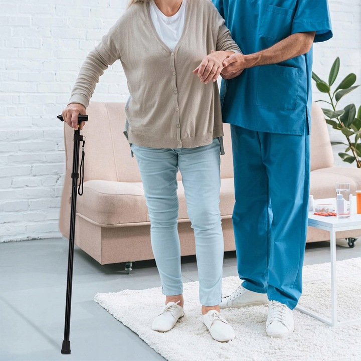 LASKA REGULOWANA TELESKOPOWA DLA SENIORÓW INWALIDÓW DO WPOMAGANIA CHODZENIA