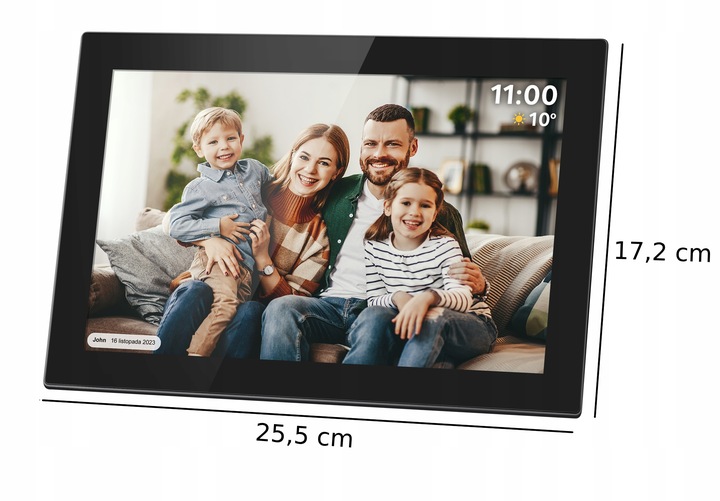 Cyfrowa ramka Kruger&Matz na zdjęcia FRAMEO Wi-Fi 10,1" wysoka jakość panel
