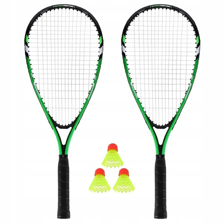 NILS Zestaw 2 Rakiety + 3 Lotki Do Gry W SPEED Badmintona Crossmintona