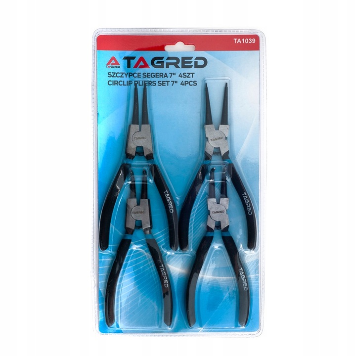 KOMPLET SZCZYPIEC SEGERA SZCZYPCE 7" 180 4-EL