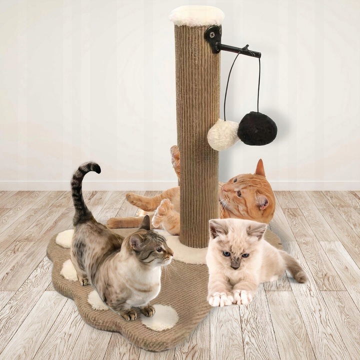 DRAPAK DLA KOTA DOMEK LEGOWISKO SŁUPEK + ZABAWKA