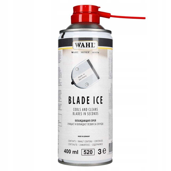 Wahl Blade Ice Spray preparat do chłodzenia i pielęgnacji ostrzy 400ml