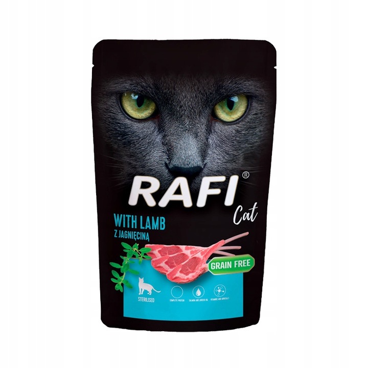 Mokra karma dla kota RAFI mix 4 smaków 40x100g