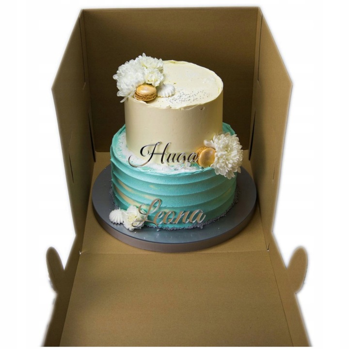 Pudełko Karton na TORT z Okienkiem 5 szt. 25x25x25