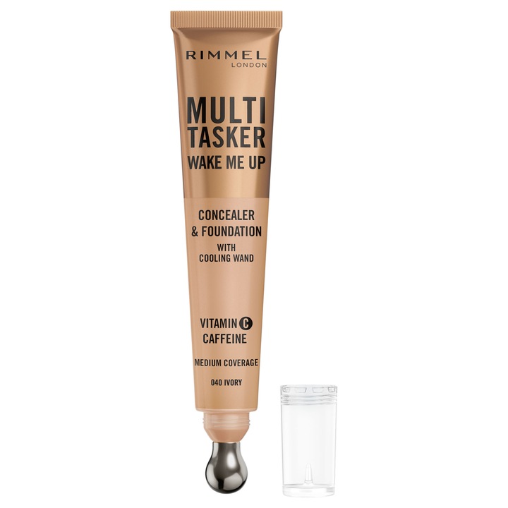 RIMMEL Multi Tasker Wake Me Up Korektor i Podkład 20 ml - 040 Ivory