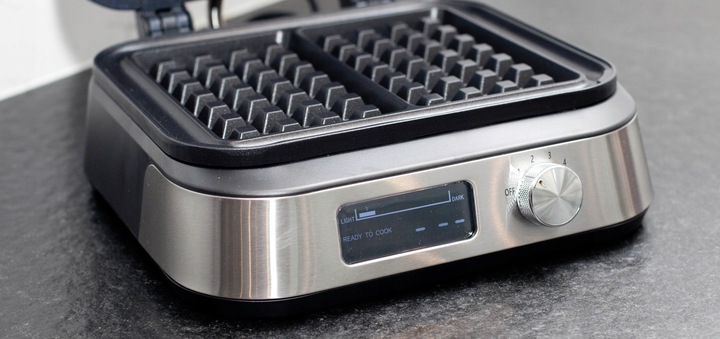 Gofrownica XXL z wyświetlaczem LCD | chrupiące gofry, regulacja