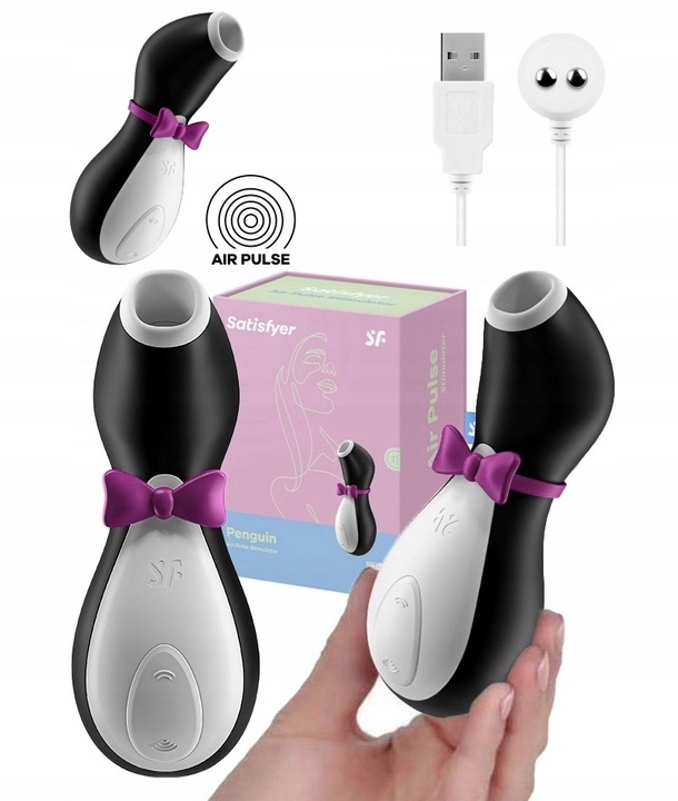 PINGWINEK SATISFYER STYMULATOR POWIETRZNY PENGUIN PRO ORYGINALNY