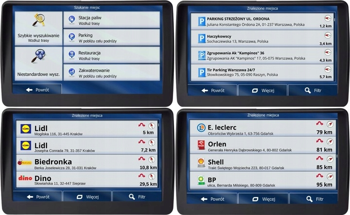 Nawigacja samochodowa dla ciężarówek GPS 7 iGO Primo TIR BUS Autobus