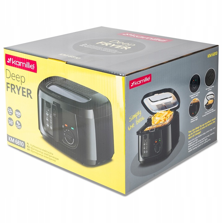 FRYTKOWNICA FRYTOWNICA 2,5L MOCNA ŁATWE SZYBKIE SMAŻENIE FRYTEK