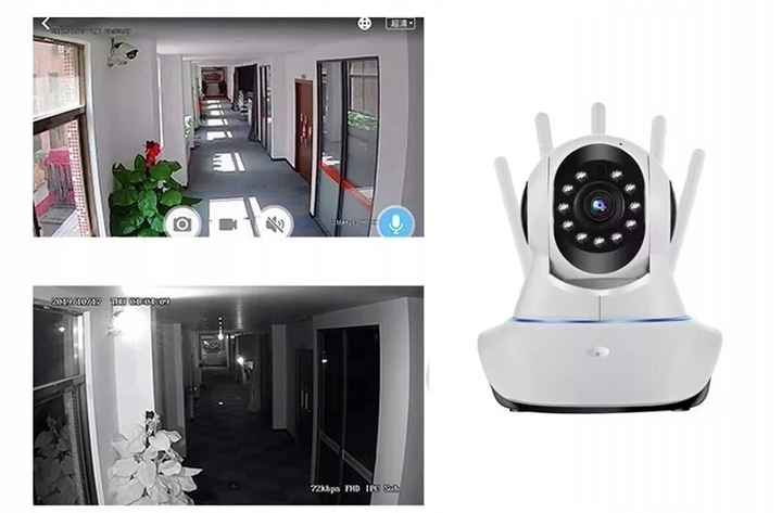 NIANIA INTELIGENTNA KAMERA NA ŻYWO TRYB NOCNY z MIKROFONEM