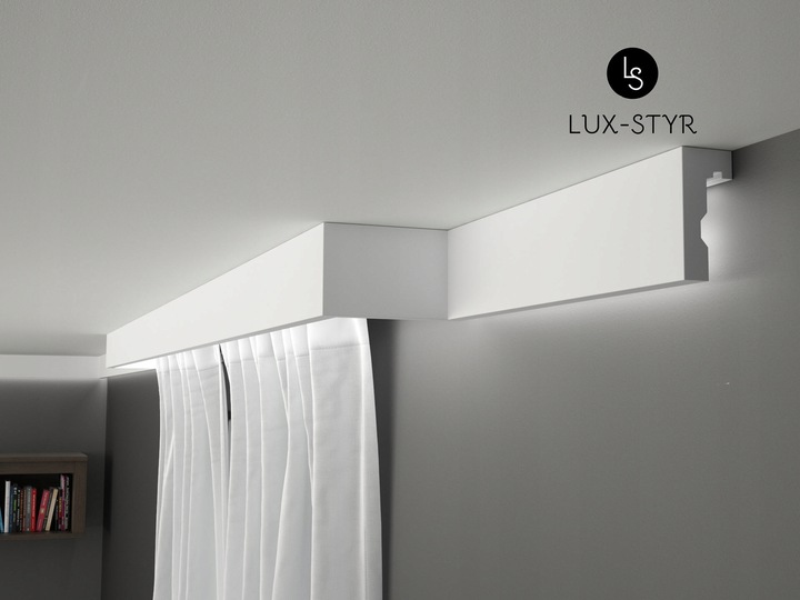 Gzyms karniszowy, maskownica, listwy, sztukateria, LGK01